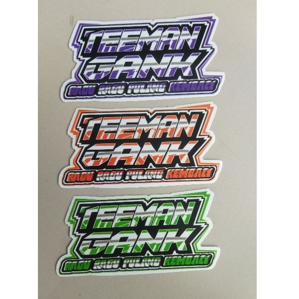 

stiker teman gank 1 pcs d kirim random