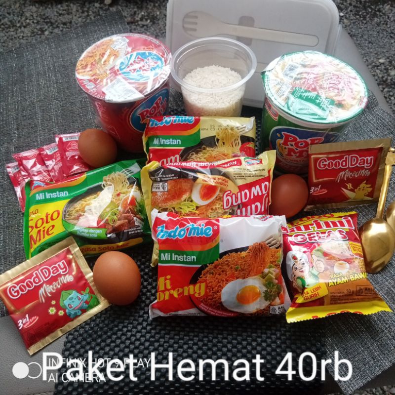 

Paket Hemat 40rb Mi Instan Soto Mie Goodaytelurayam