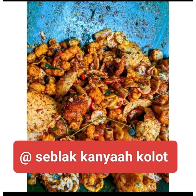 Seblak campur/mix isi aneka seblak kering bumbu cikruh 1kg