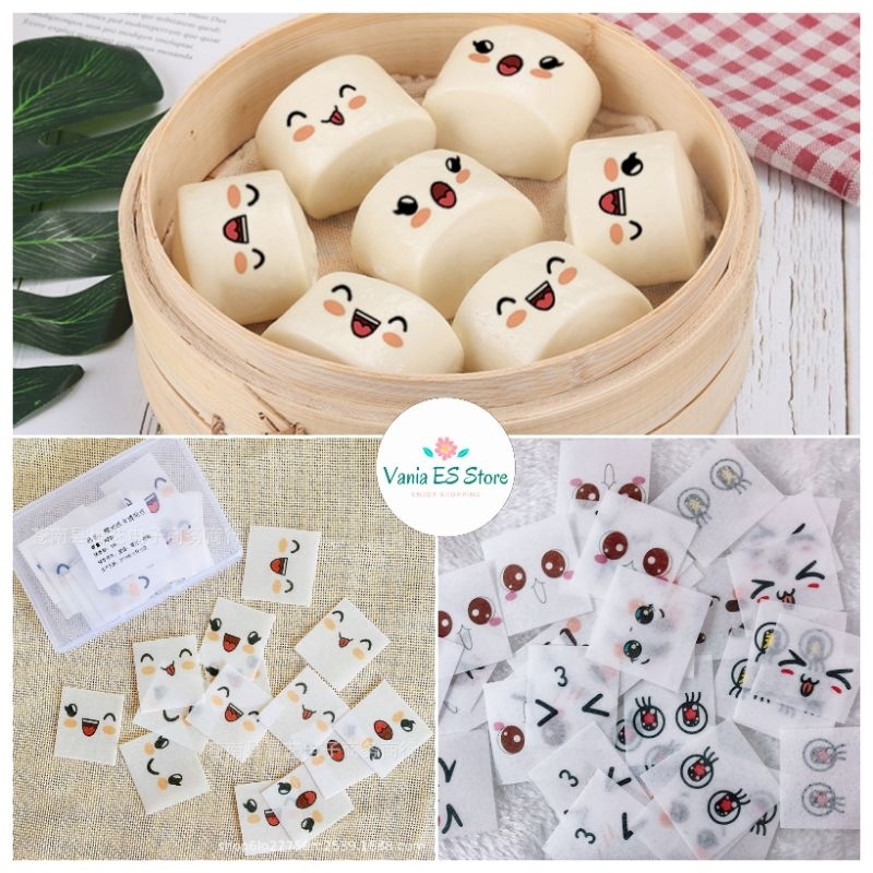 

1 Box Sticker Emotion Edible Paper Rice / Stiker Emoji Lucu bisa dimakan untuk Roti / Nasi / Pao / Bento / Bakpao / Puding / Sushi / Buns