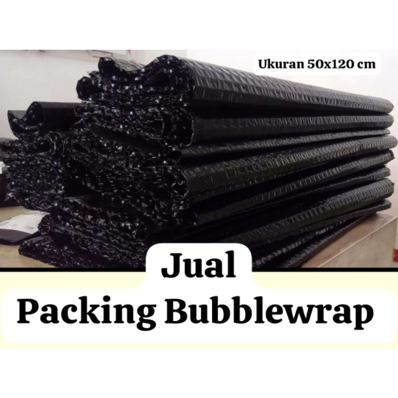 

packing bubblewrap hitam murah ukuran 120×50 cm