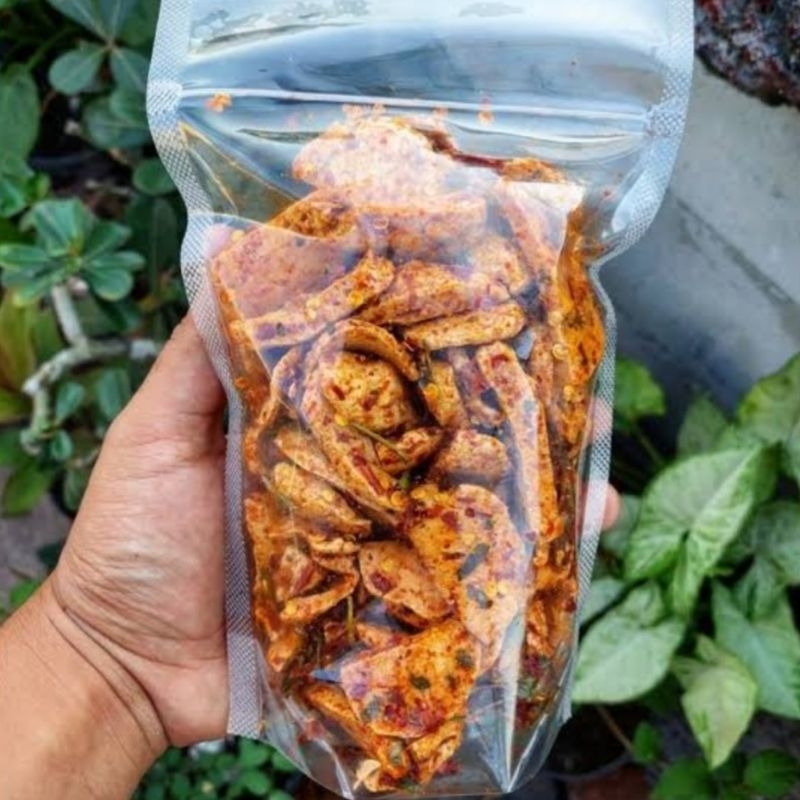 

CEMILAN BASRENG PEDAS DAUN JERUK/BASRENG PEDAS GURIH VIRAL KEMASAN 100 GRAM MURAH