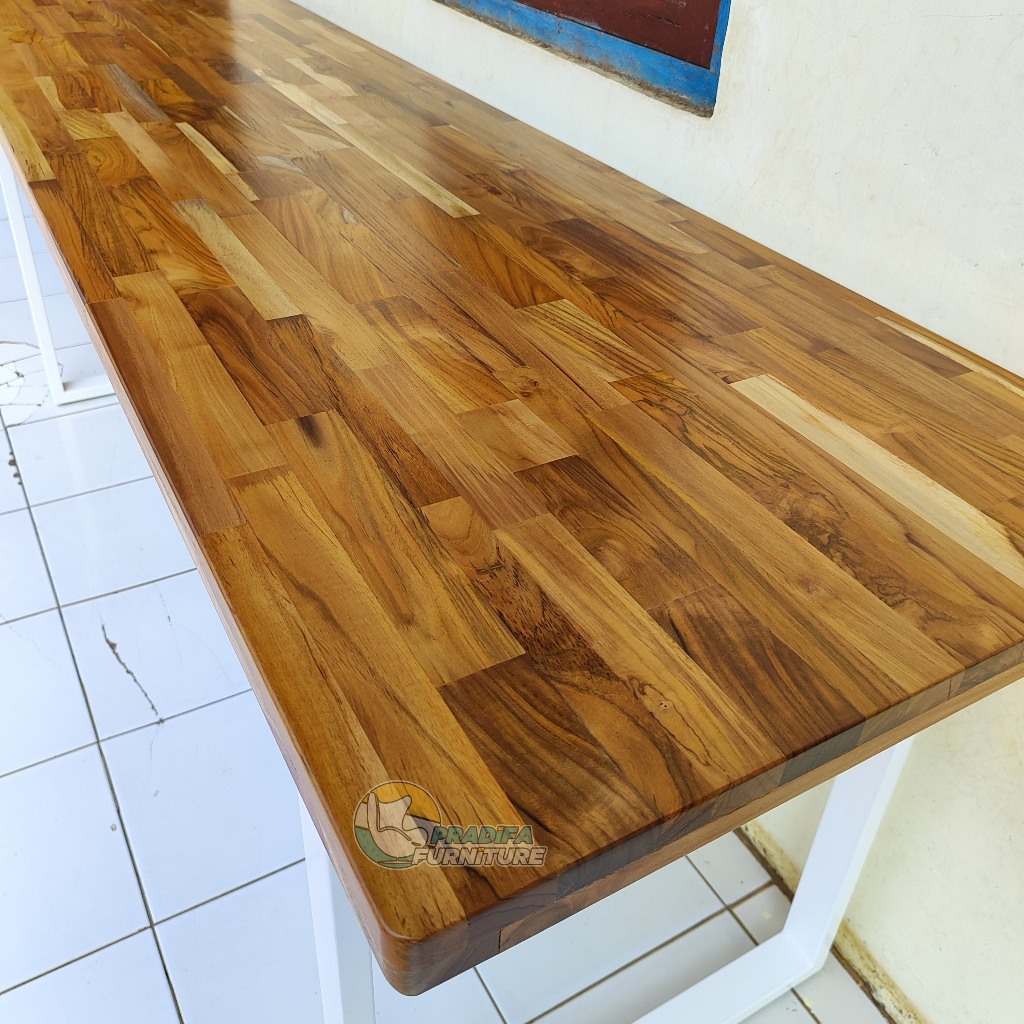 Daun Meja Jati Laminasi Motif FJL Ukuran bisa custom