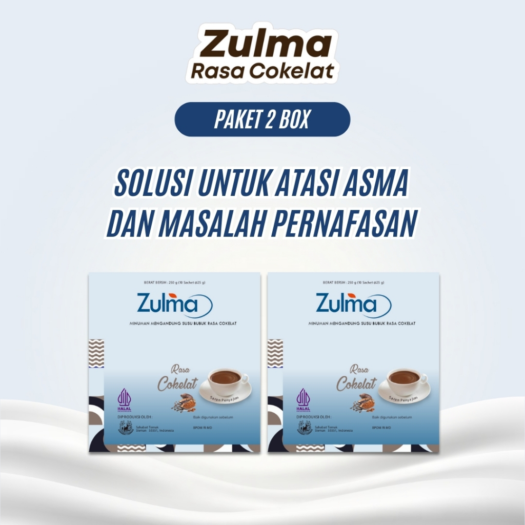 

Zulma Paket 2 Box - Susu Kambing Etawa Atasi Asma Dan Masalah Pernafasan Rasa Cokelat