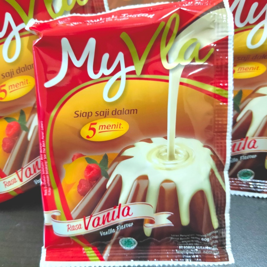 

PROMO MyVla My Vla Rasa Vanilla Vanila Siap Saji Instant Bubuk Instant Instan 60gr 60 gr gram Pudding Jelly Puding Murah Termurah Usaha Kekinian Viral Ide Jualan UMKM Horeca Horeka Kuliner Bubuk Siap Masak Bahan Kue Dessert Cemilan Makanan Ringan Nutrijel