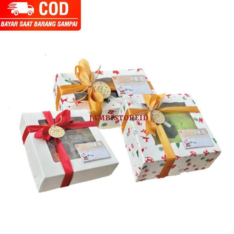 

(JAMBISTOREID) Hampers Parcel Kue All Varian Lebaran Natal Tahun Baru Bolu Tape Keju Brownies Fudgy Cheese Roll Cake Dessert Box Paket Hadiah Kado Idul Fitri Christmas New Year Gift Jambi