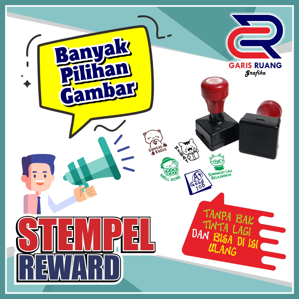 

[ VERSI 1 ] Stempel Reward Nilai PAUD / TK / SD / Home Schooling