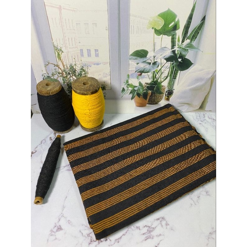 kain lurik halusan // kain katun // kain lurik coklat hitam