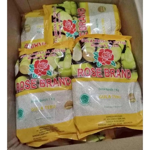 

Gula Rose Brand 1 kg dapat 8 pcs siap kirim