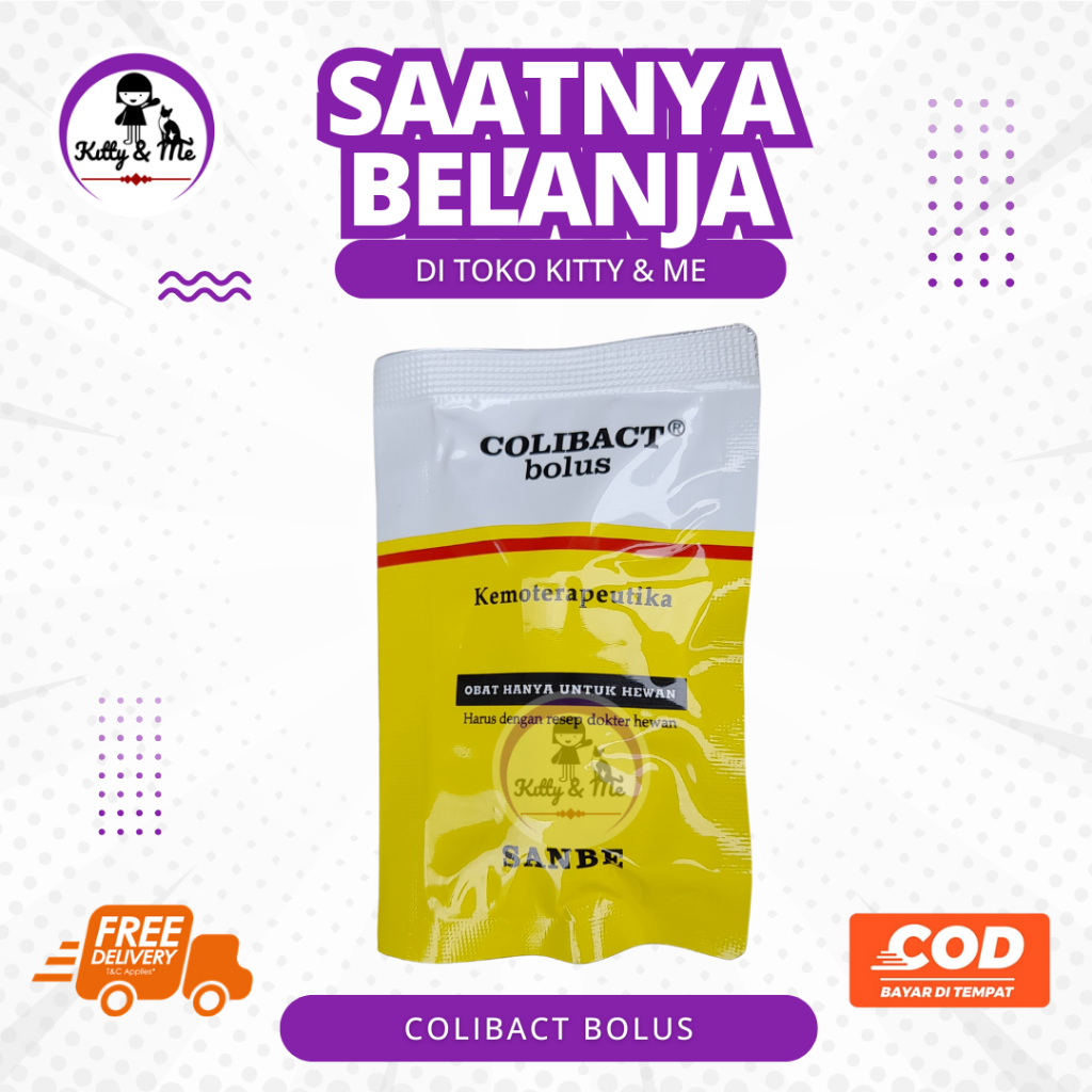 ECER 1 COLIBACT BOLUS OBAT DIARE HEWAN - Obat Sapi Kuda Domba Babi