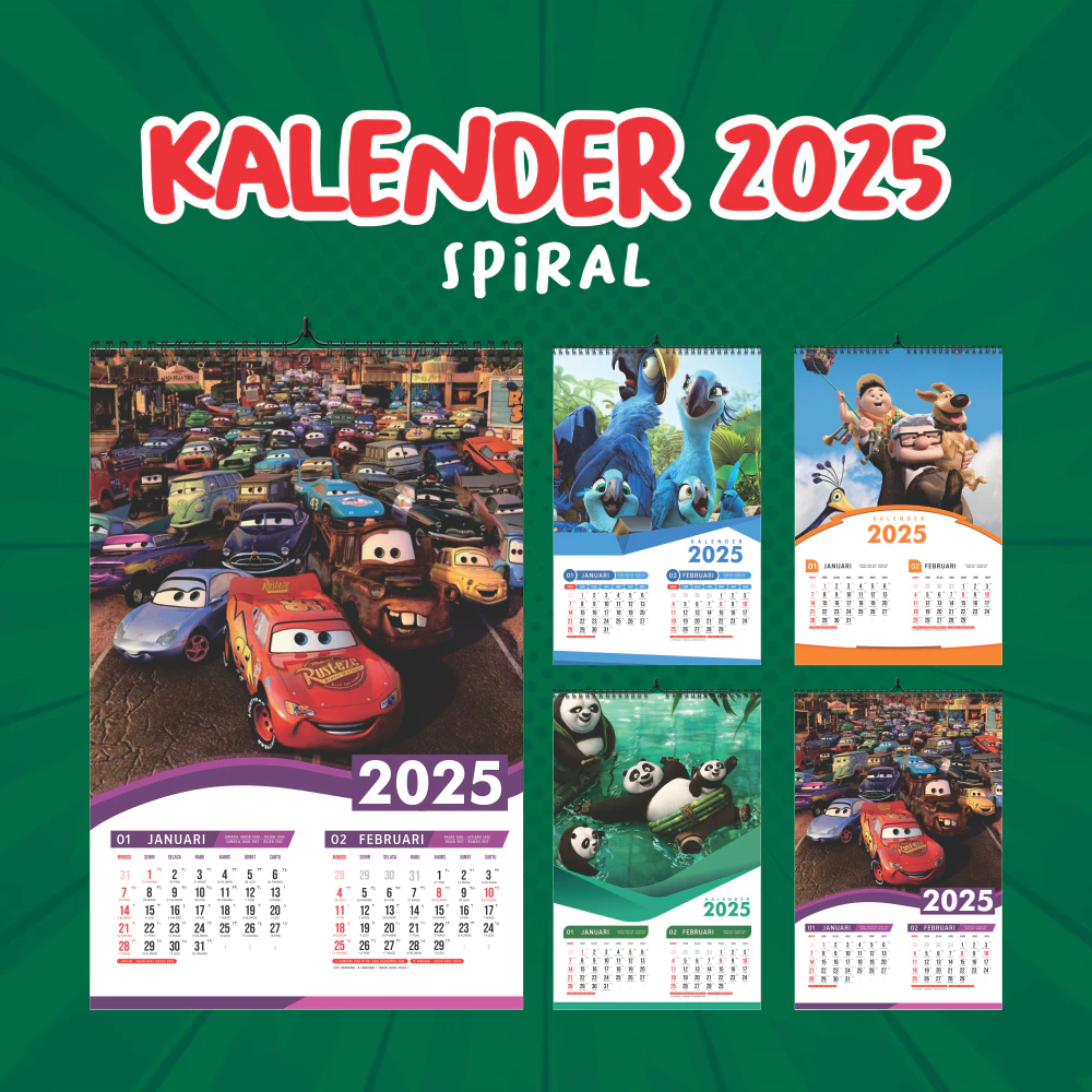 

Kalender Spiral 2025 Custom - Kalender Dinding - Spiral