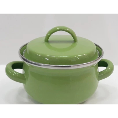 Panci Enamel kecil minipot 12cm Hijau