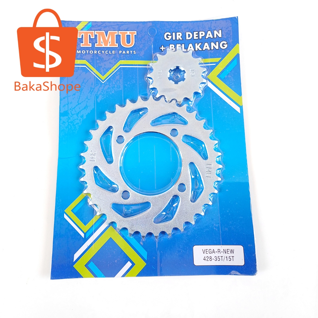 Gear Gir Paket Depan Belakang 428 35T 15T Yamaha Vega R New