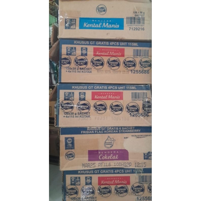 

frisian flag mix coklat dan putih random