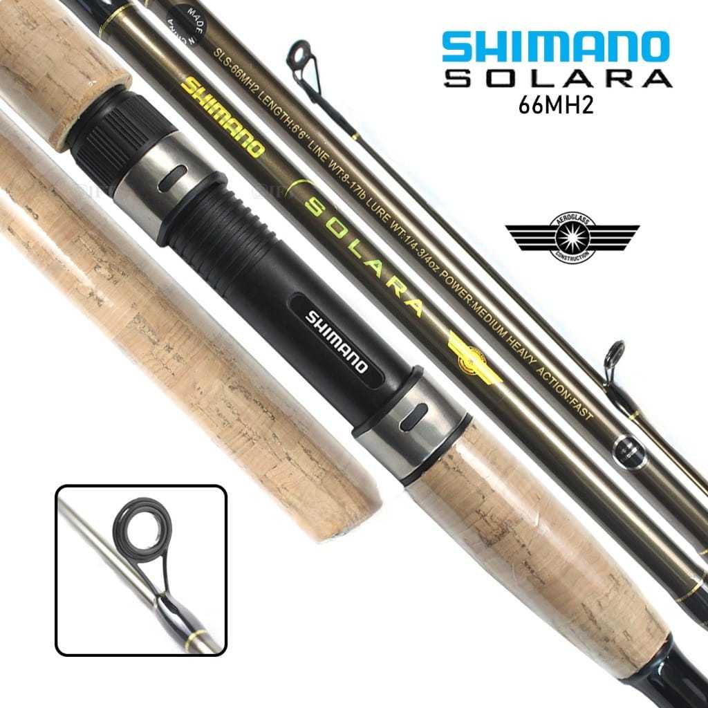 Joran Shimano SOLARA 195 CM Bahan Aeroglass Spinning Galapung Galatama Mas Sungai Danau 2024