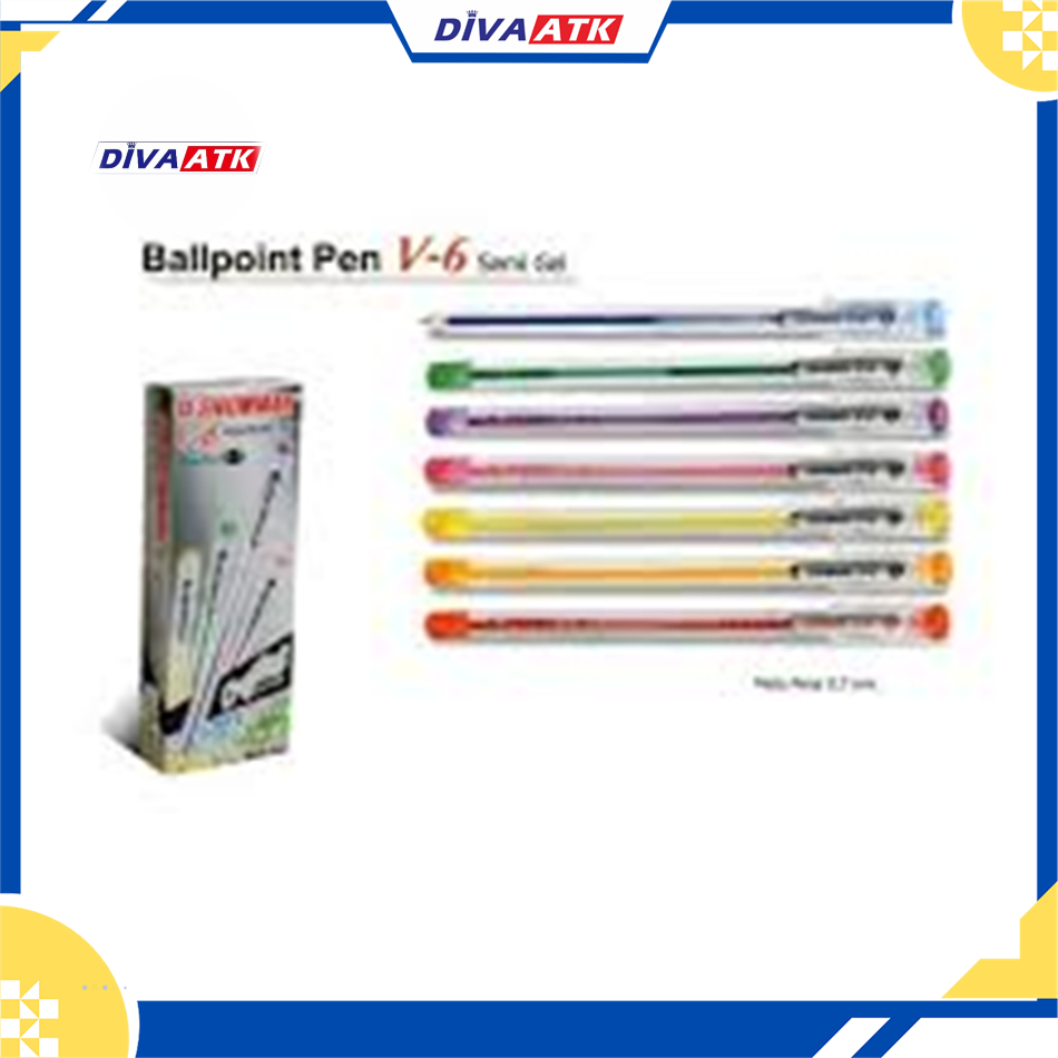 

Pulpen Snowman V-6 Hitam