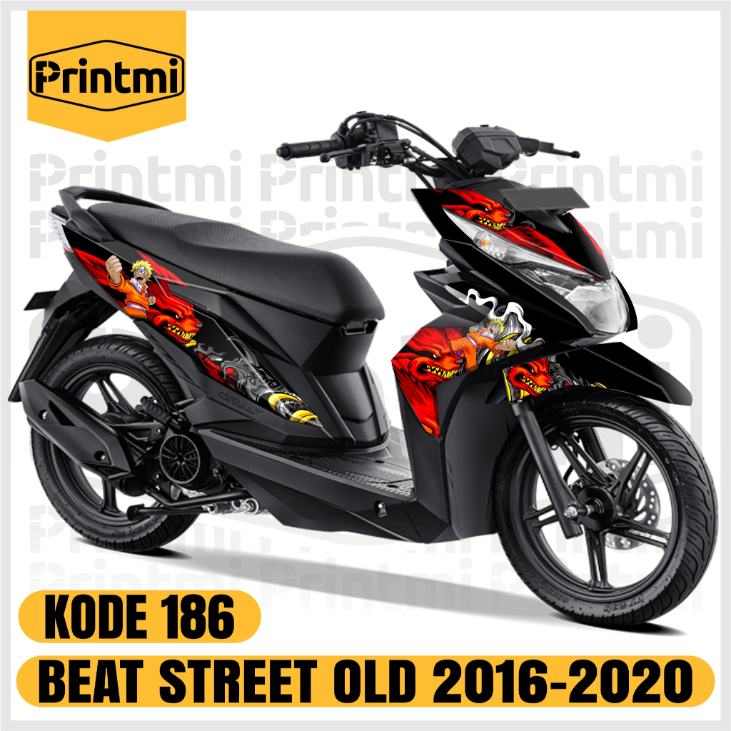 Stiker Decal Motor Beat Street Old Full Body 2016 2017 2018 2019 Variasi Modifikasi Racing KP186
