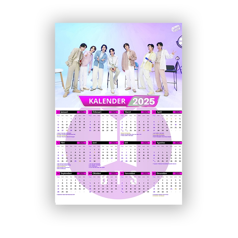 

Kalender 2025 BTS - Kalender BTS 2025 - BTS Merchandise