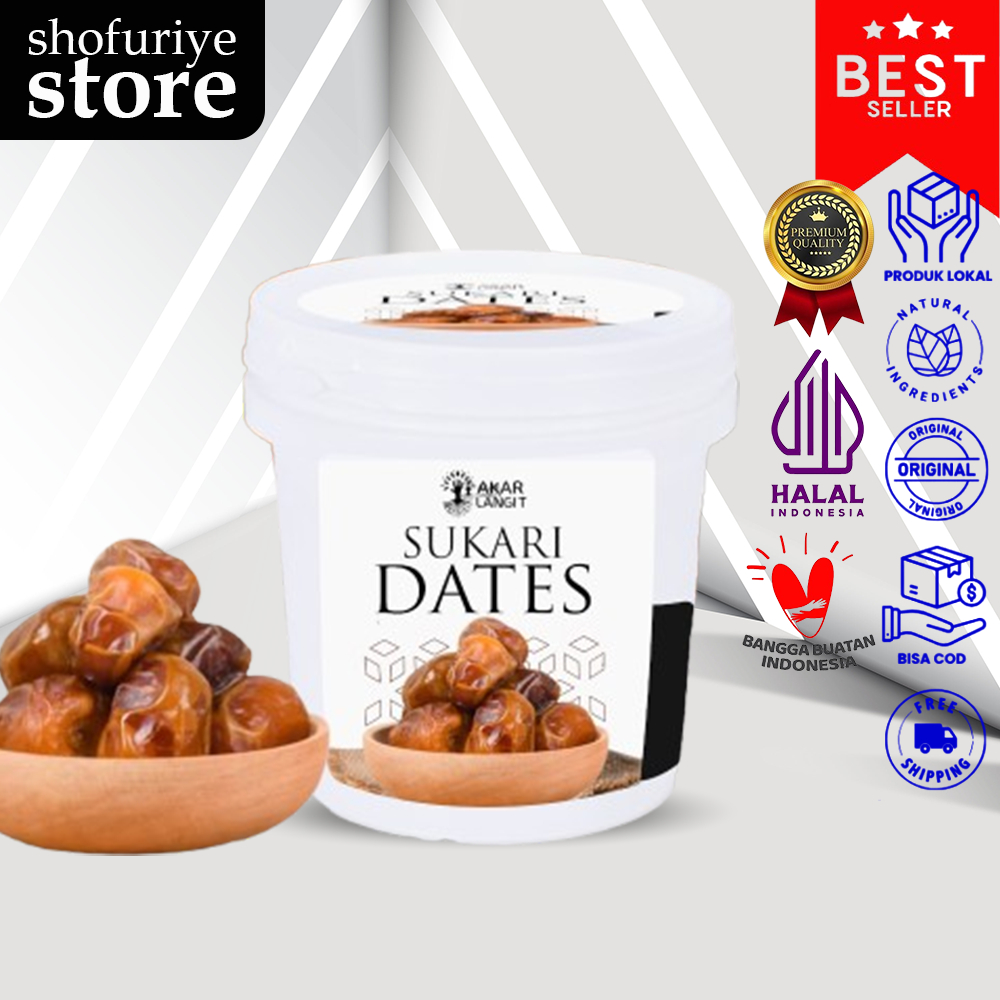 

Kurma Sukari Ember 500gr Kurma Raja Sukkari Lembut Manis Premium - AKARLANGIT