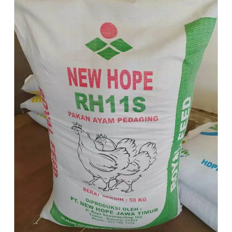 Pur Ayam Pedaging New Hope RH11S Pur Murah Unggas Setengah kilo