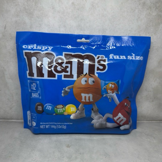 

M&M Crispy Fun Size isi 12 pack ori Malaysia