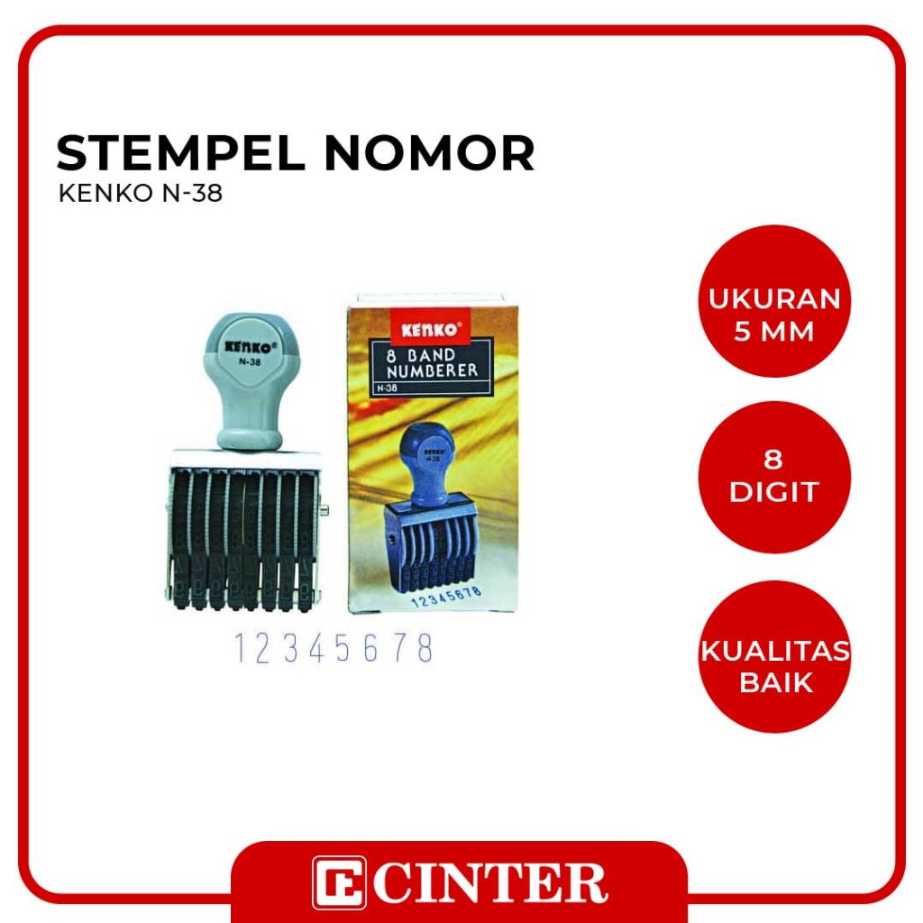 

KENKO - STEMPEL NOMOR KENKO N 38