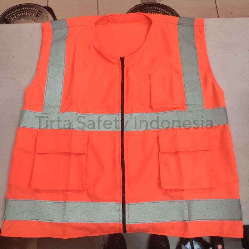 Rompi Safety / Orange / Rompi Drill
