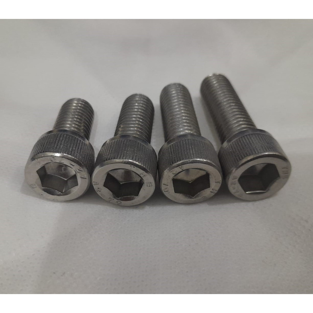 BAUT L STAINLESS M14 DRAT KASAR P2.0 SUS 304/BAUT L SS 14MM MURAH BERKUALITAS