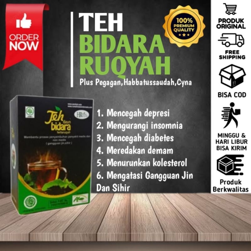 

TEH DAUN BIDARA RUQYAH | 6 in 1 | PREMIUM | isi 25 bungkus