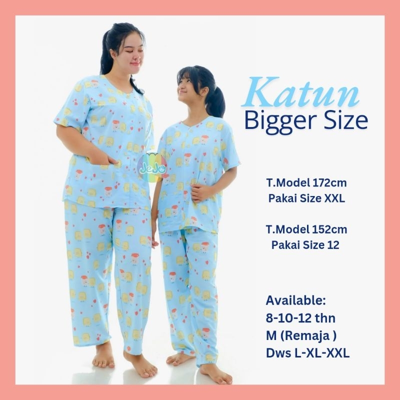 piyama couple mom kids premium cotton one set baju tidur wanita anak remaja korean style kekininan