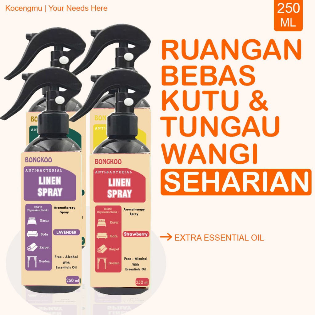 Linen Spray Anti Bacterial Pembasmi Tungau Kasur Obat Kutu Kasur Anti Kutu Kasur Fabric Spray Anti B