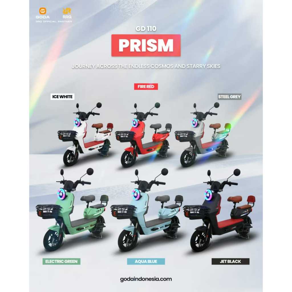 Sepeda Listrik GODA GD110 Garansi Resmi - GD 110 PRISM - ANEKA BIKE GODA OFFICIAL