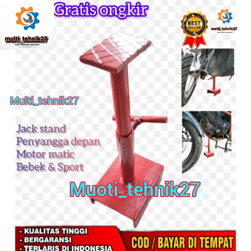 Jack stand penyangga Ganjal Mesin Motor Matic Bebek Sport Dongkrak Depan Motor TERMURAH