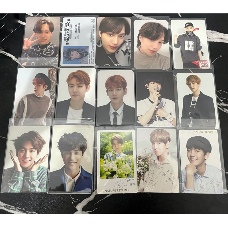 photocard exo official exo’luxion dot sg15 kai pout sg17 chanyeol bwcw sehun anniv 10th natrep baekh