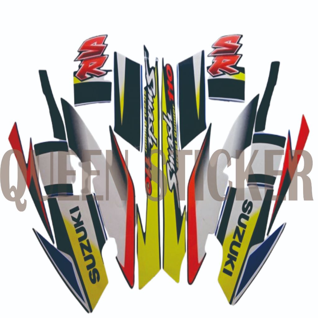 STICKER STRIPPING LIST BODY STANDART SUZUKI SMASH 110 2005