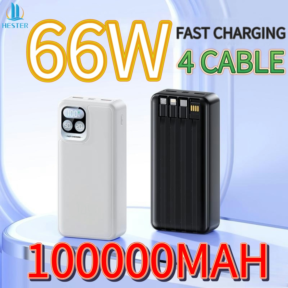IYAN HESTER power bank 100000mah powerbank fast charging 66W powerbank 100000mah ori powerbank power