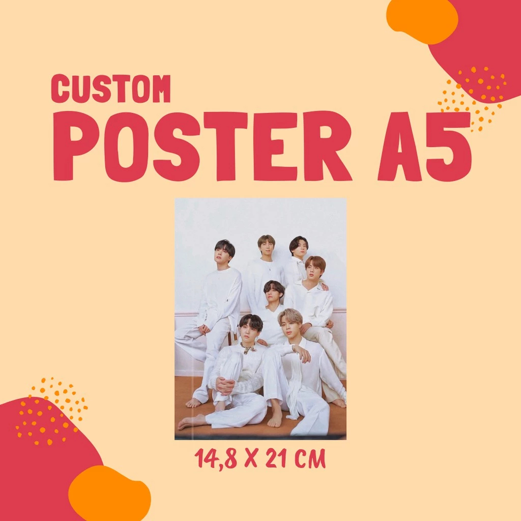 

(A5) CETAK POSTER KPOP ANIME ESTETIK - CUSTOM - MURAH