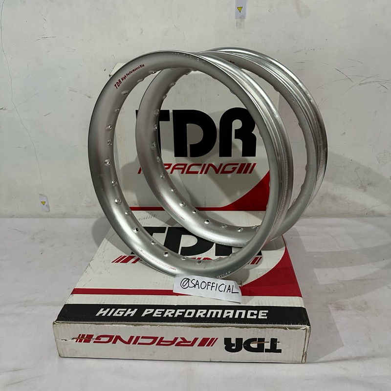 (TANGAN PERTAMA) VELG TDR ORIGINAL 215 & 250 ring 17 USHAPE SILVER vrossi tk rcb