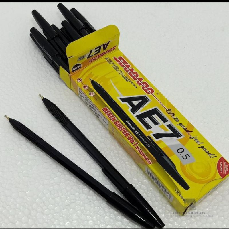 

Pulpen Standard AE7 Karet Hitam 0.5
