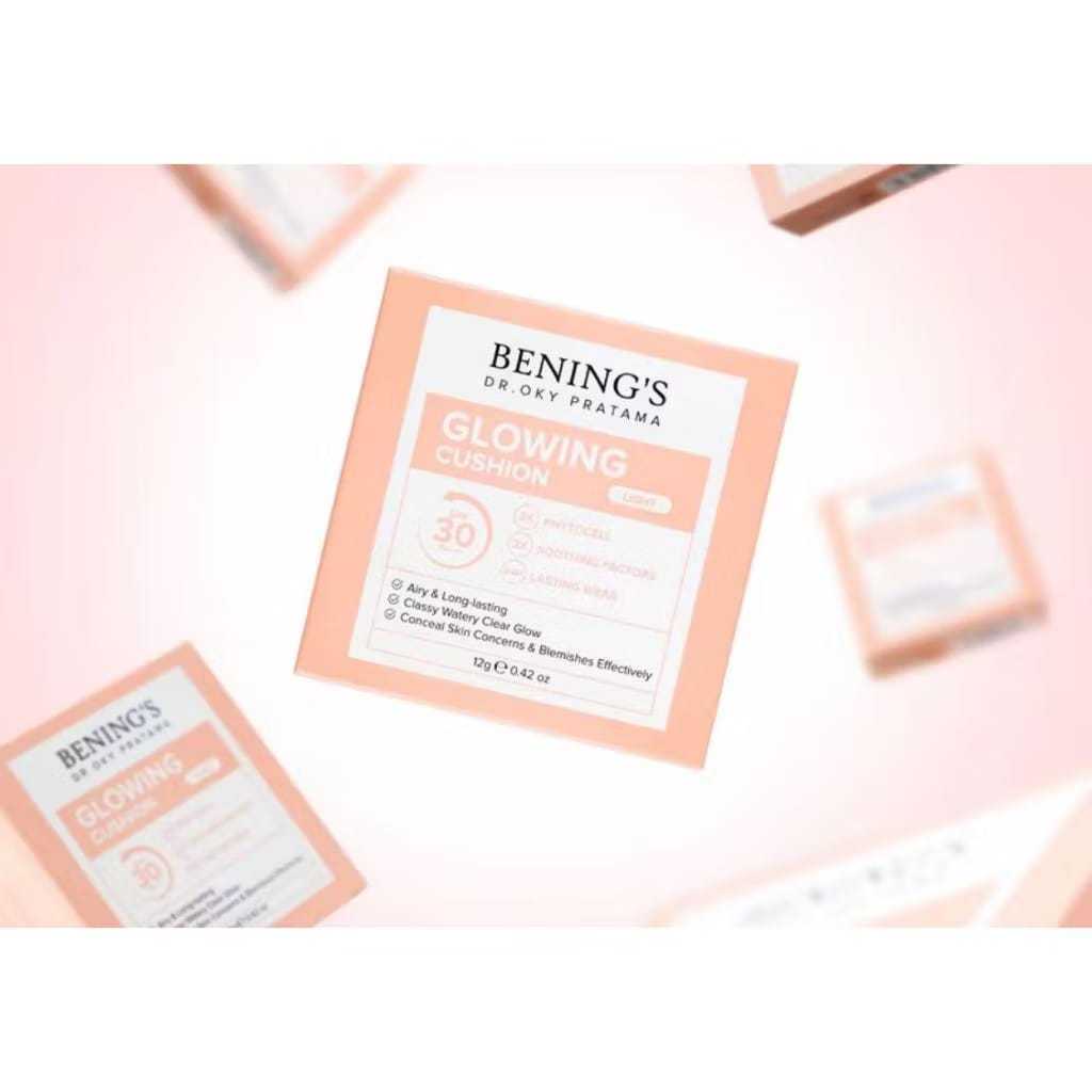 Cushion Natural Glowing By Benings skincare dr oky pratama Bening's Clinic Dr Oky