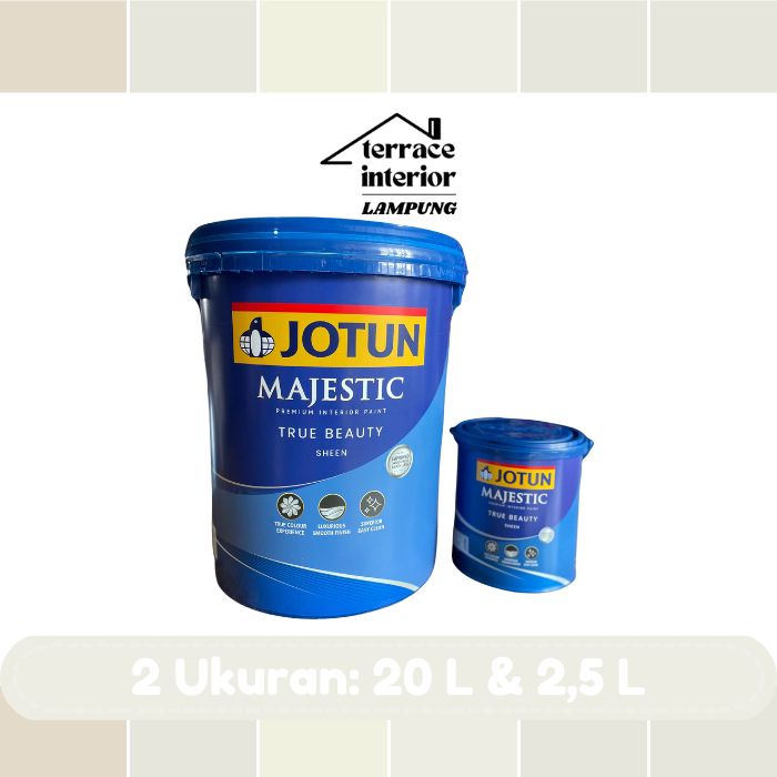 Cat Tembok Majestic Sheen Interior Jotun warna Putih 20 L