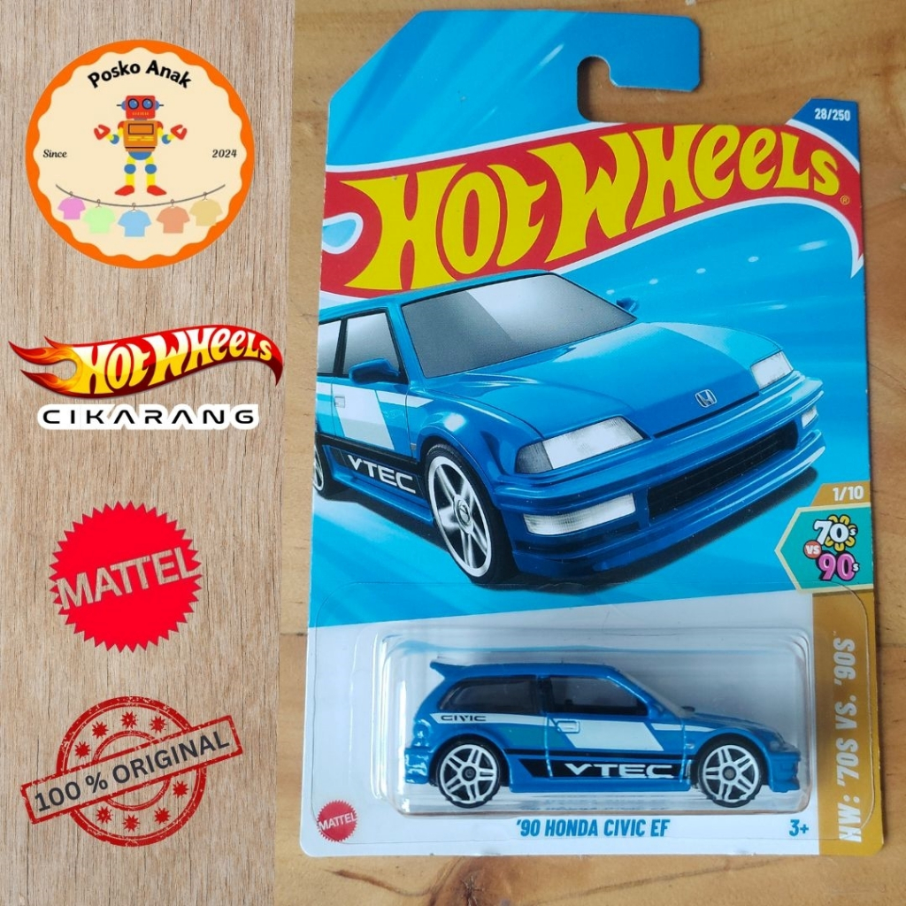 HOT WHEELS original '90 HONDA CIVIC EF LOT A 2025 KOLEKSI DIECAST