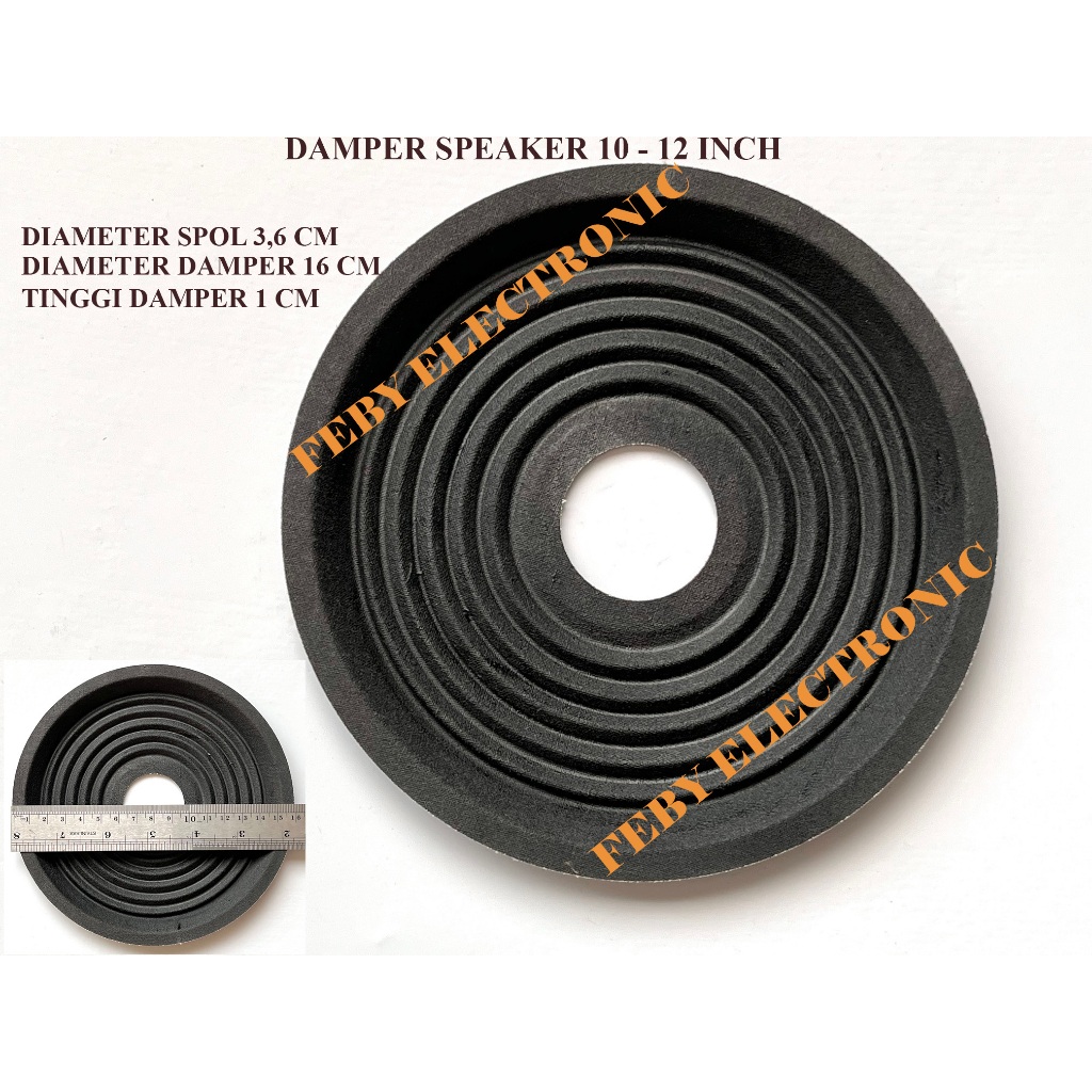 DAMPER SPEAKER 12-15 INCH LOBANG 36MM LEBAR 16 CM DEMPER MEMBRAN SPEAKER