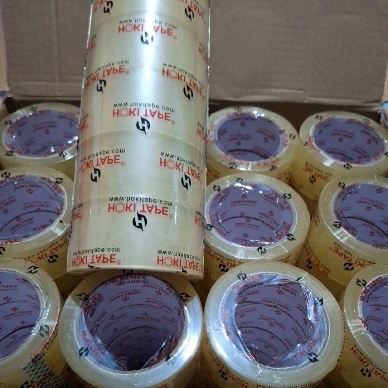 

Lakban Bening Hoki Tape 1Slot isi 6 Roll