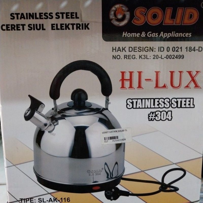 ceret listrik solid 7 L