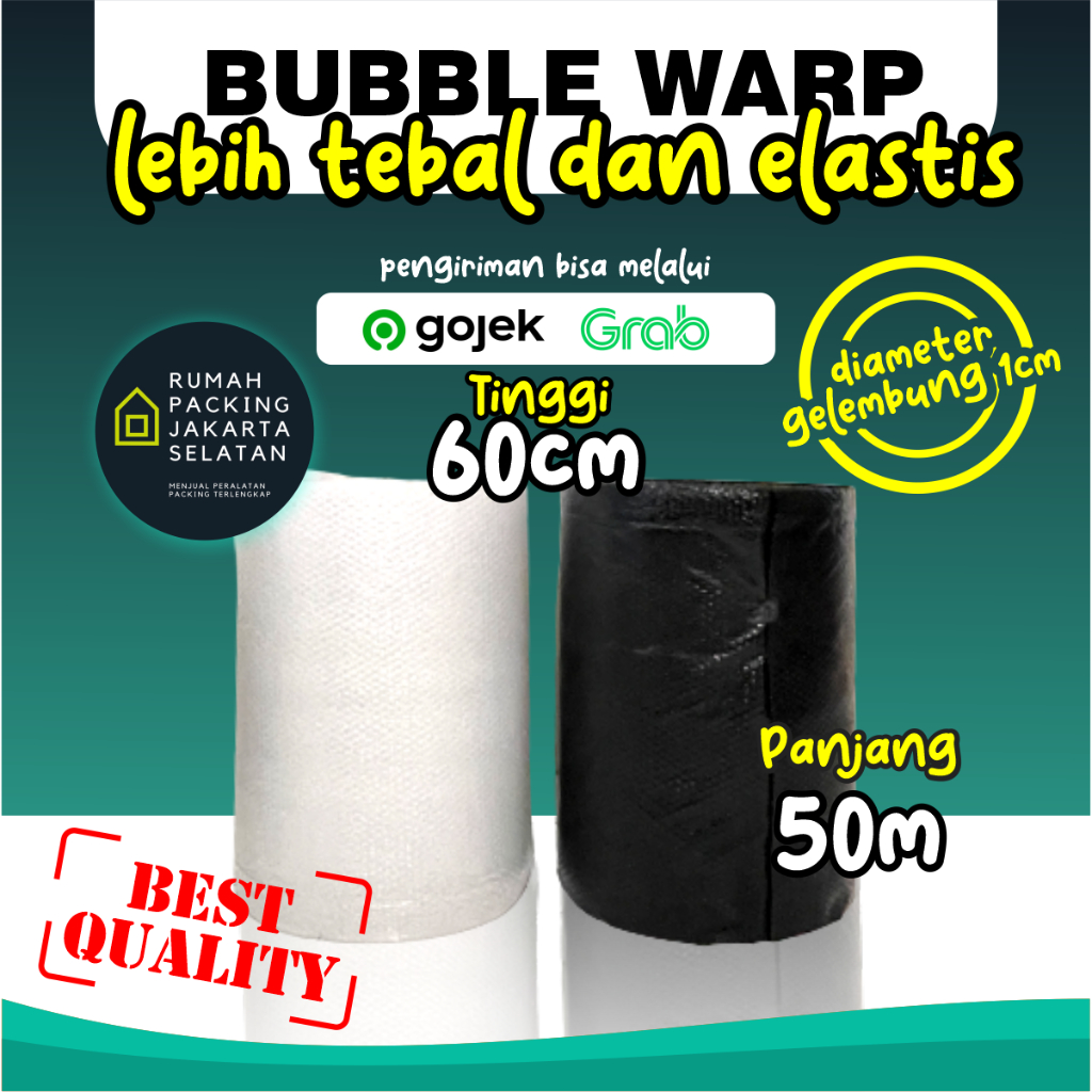 

Bubble Wrap Potongan 60cm x 50m KHUSUS KARGO