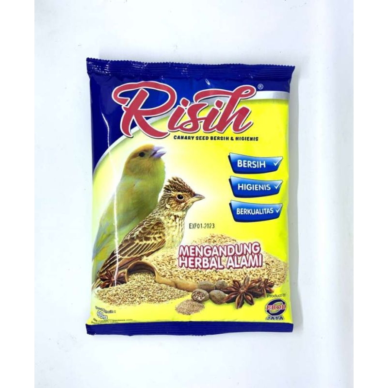 PAKAN BURUNG RISIH CANARY SEED BERSIH HIGENIS PRODUK EBOD JAYA KENARI SEED RISIH PAKAN KENARI