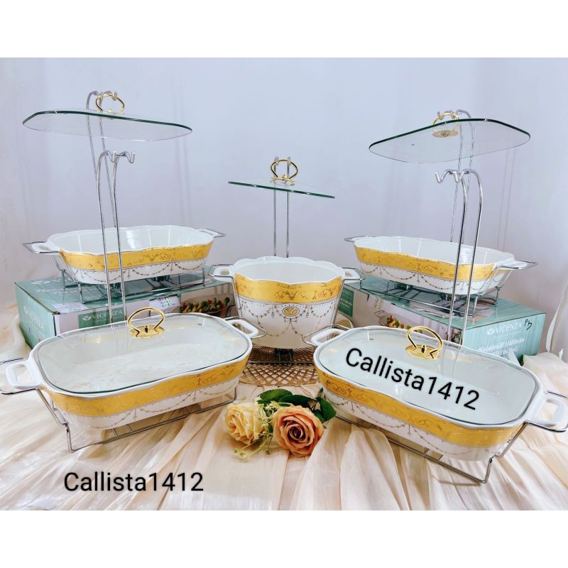 Prasmanan Keramik Vicenza Gantung Set 5buah 580 + 581 (Free Packing Kayu)