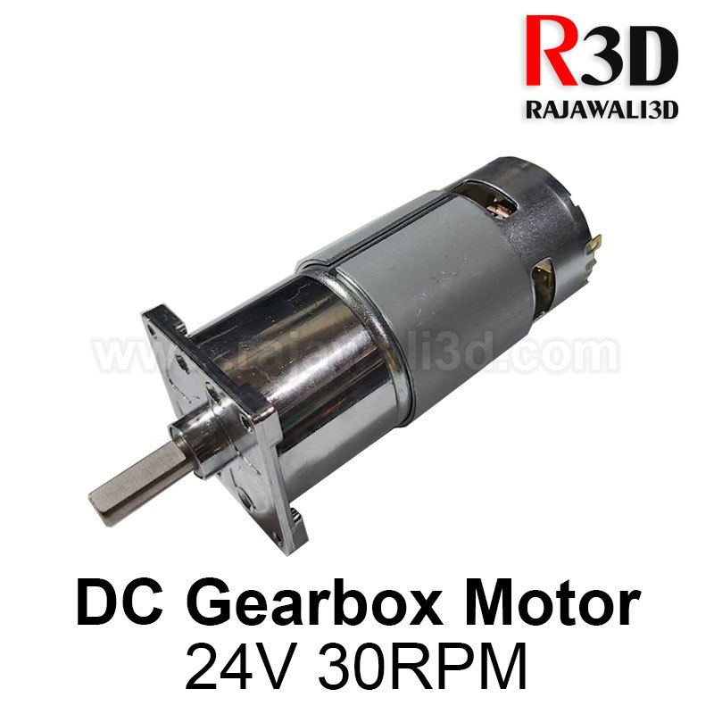 DC Motor Geared 775 Gearbox 24V 1.2A 30RPM High Power Torque Motor
