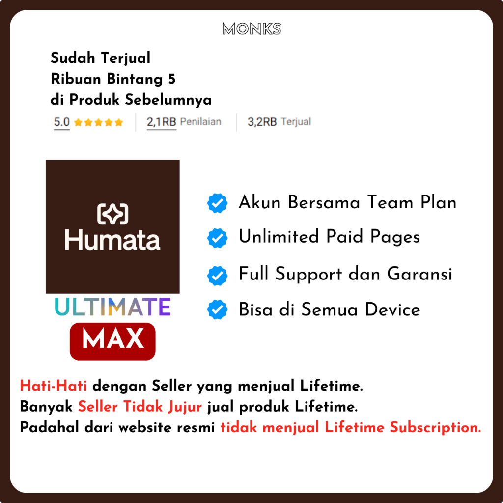 Humata Ai Premium 1 Bulan